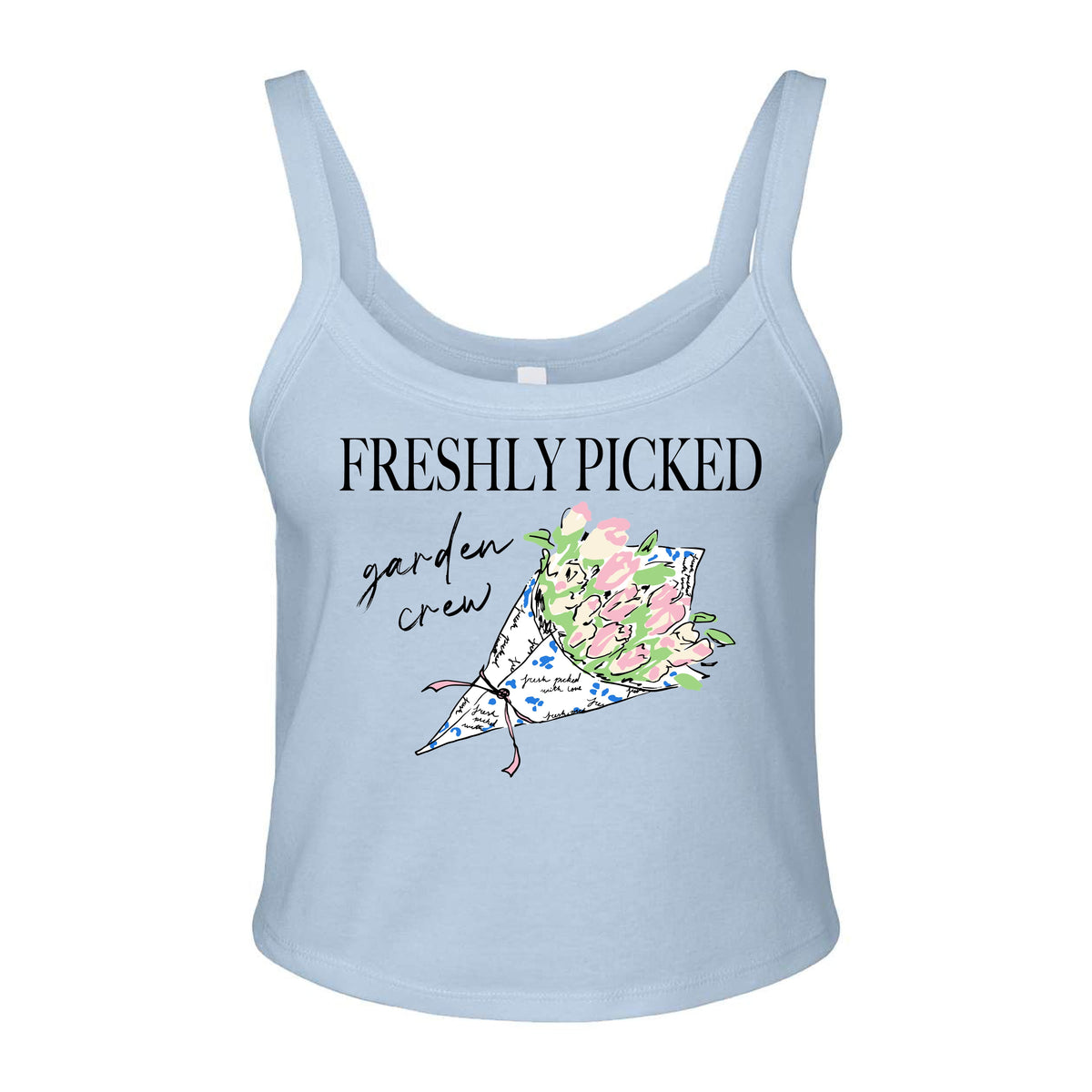 Ali & Ariel Freshly Picked Bridal Tank Garden Crew / X-Small