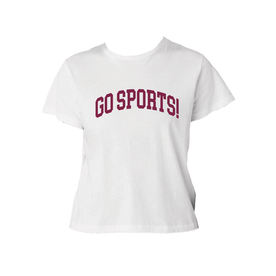 Ali & Ariel Go Sports Baby Tee Maroon / Small