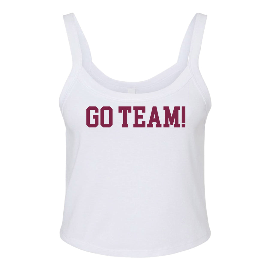 Ali & Ariel Go Team Tank Top Maroon / X-Small