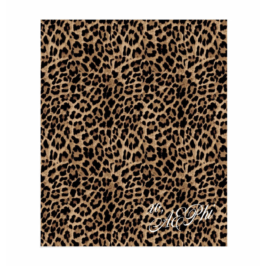 Ali & Ariel Greek Leopard Blanket Alpha Epsilon Phi / Medium