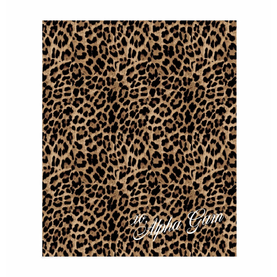 Ali & Ariel Greek Leopard Blanket Alpha Gamma Delta / Medium