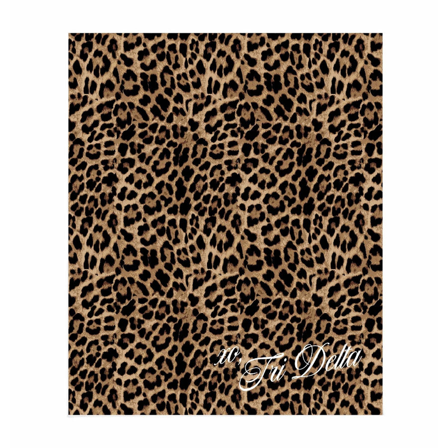 Ali & Ariel Greek Leopard Blanket Delta Delta Delta / Medium