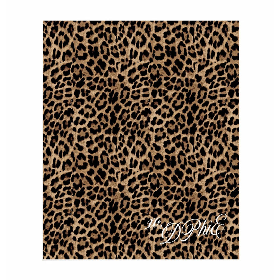 Ali & Ariel Greek Leopard Blanket Delta Phi Epsilon / Medium