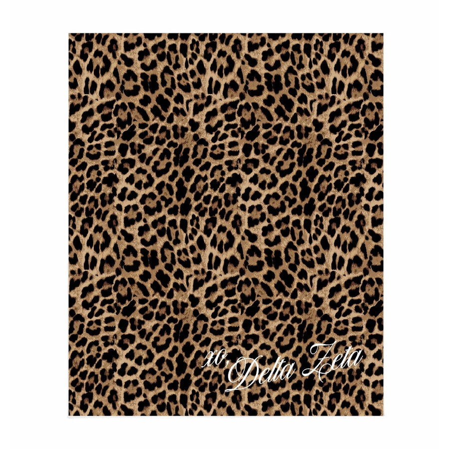 Ali & Ariel Greek Leopard Blanket Delta Zeta / Medium