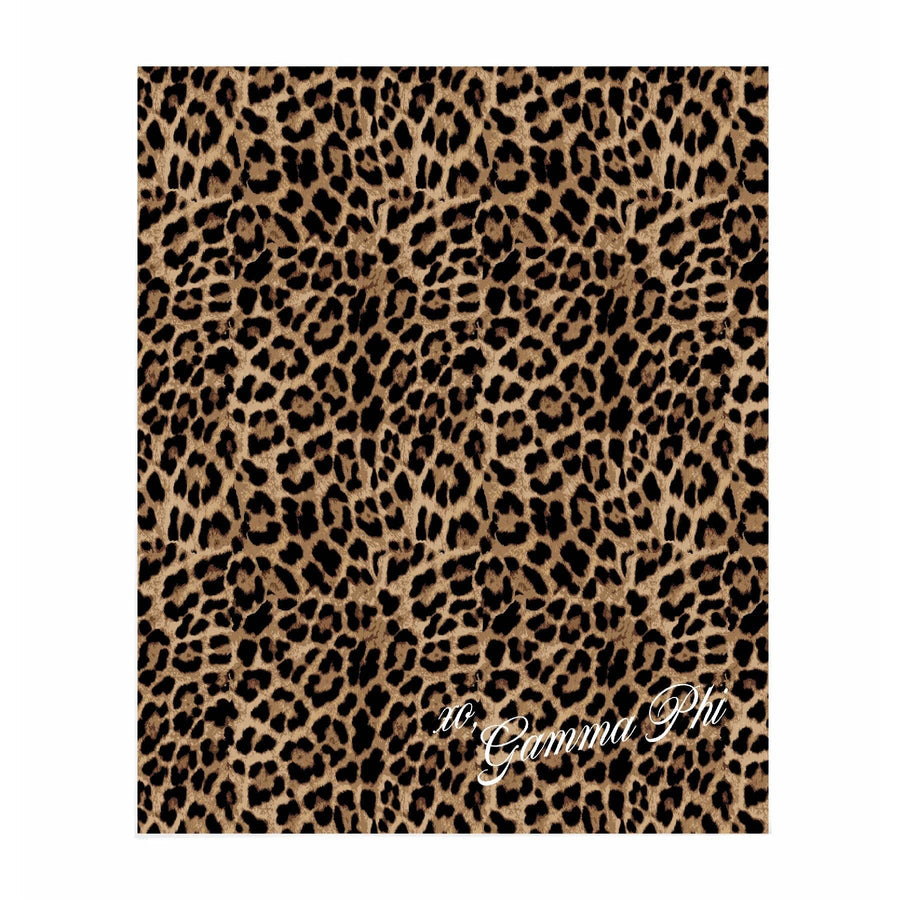 Ali & Ariel Greek Leopard Blanket Gamma Phi Beta / Medium