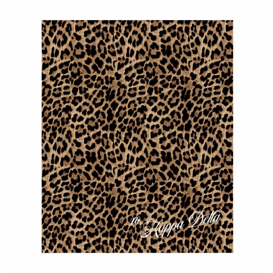 Ali & Ariel Greek Leopard Blanket Kappa Delta / Medium