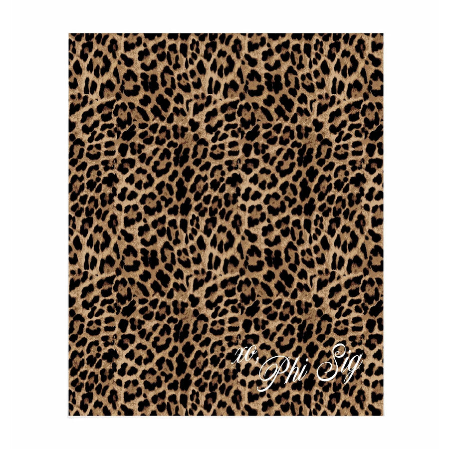 Ali & Ariel Greek Leopard Blanket Phi Sigma Sigma / Medium