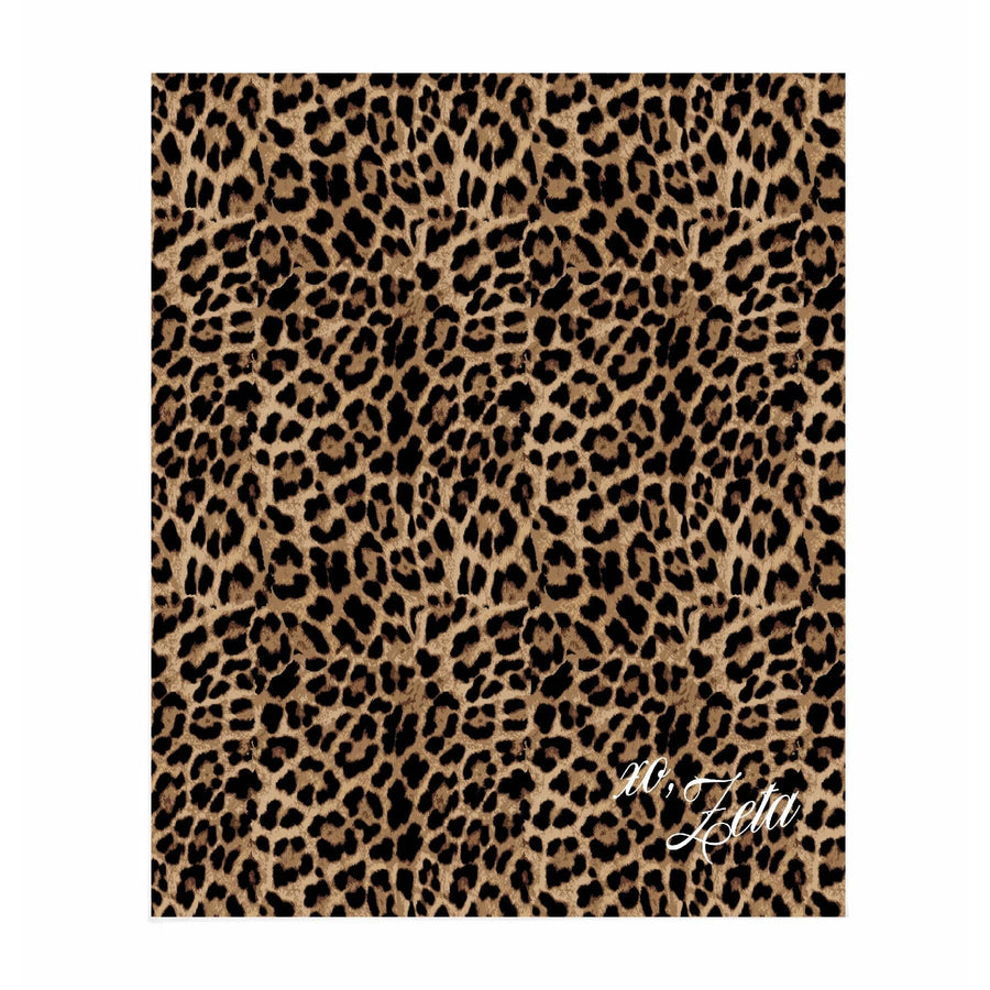 Ali & Ariel Greek Leopard Blanket Zeta Tau Alpha / Medium