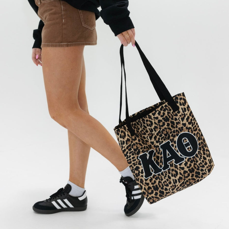 Ali & Ariel Greek Leopard Tote