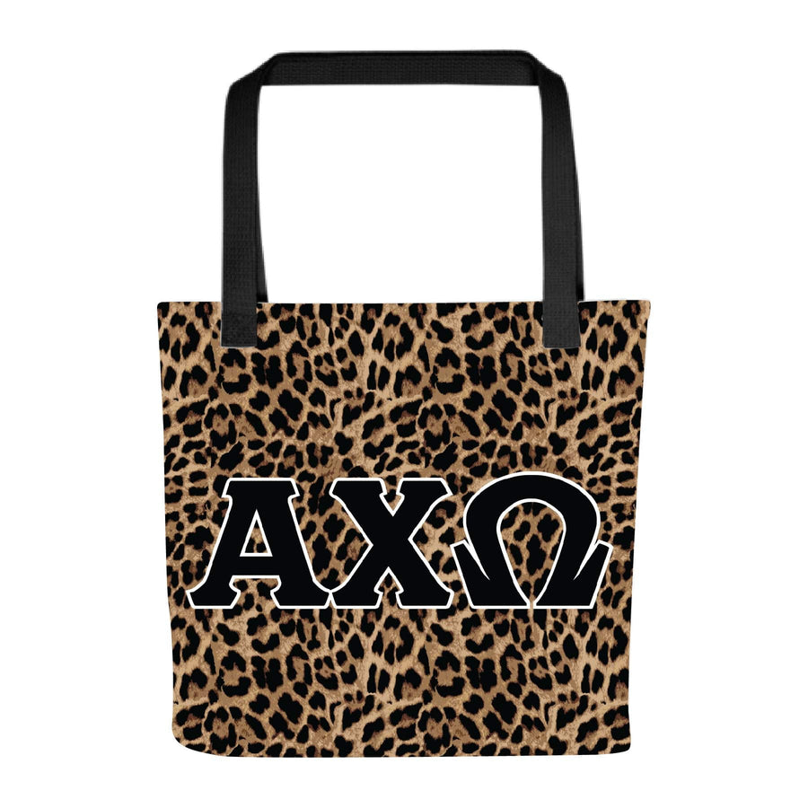 Ali & Ariel Greek Leopard Tote Alpha Chi Omega