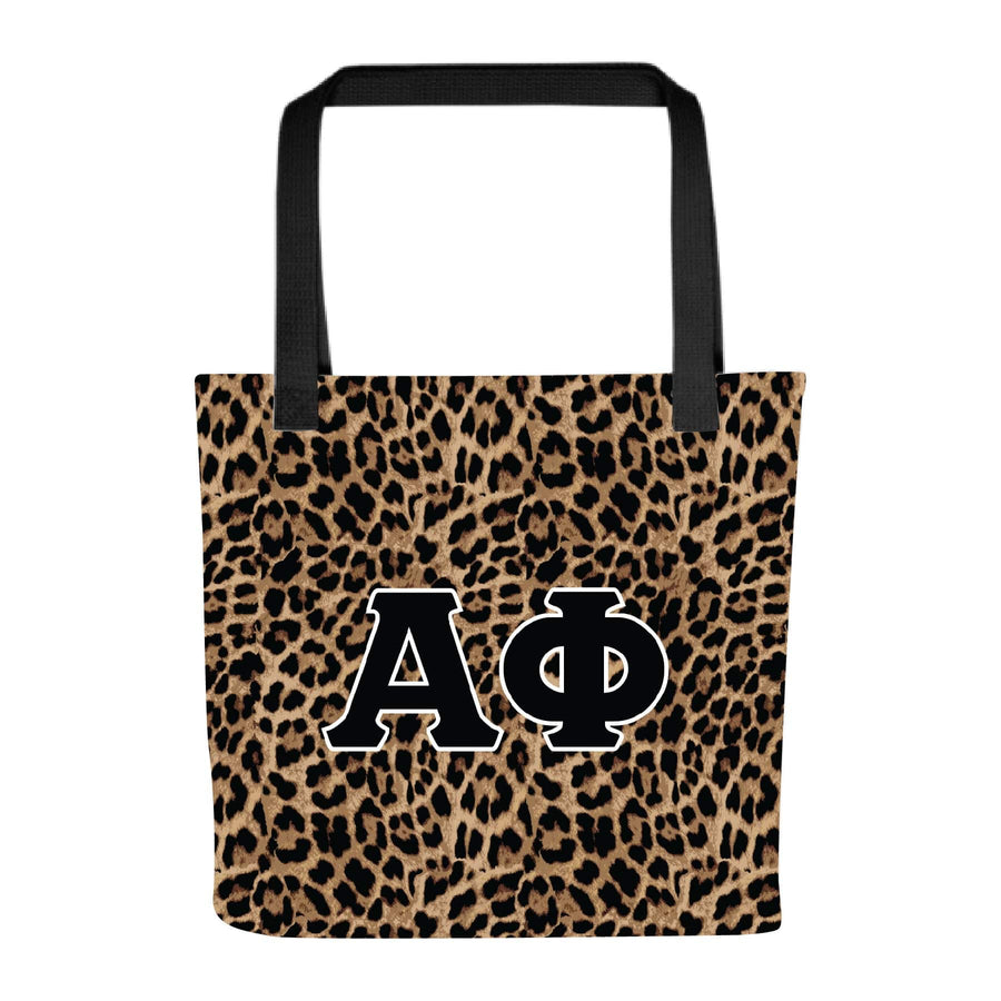 Ali & Ariel Greek Leopard Tote Alpha Phi