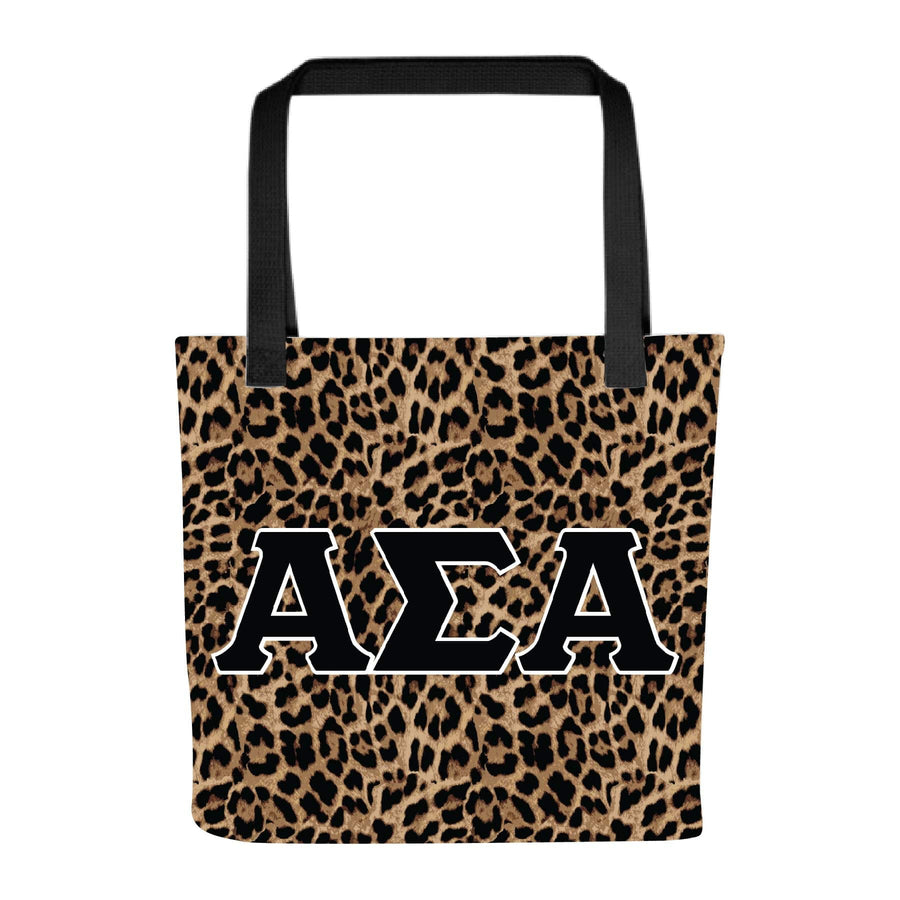 Ali & Ariel Greek Leopard Tote Alpha Sigma Alpha