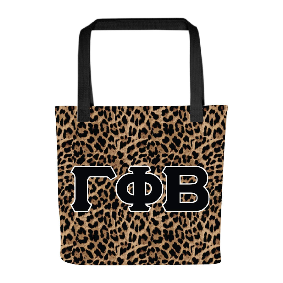 Ali & Ariel Greek Leopard Tote Gamma Phi Beta