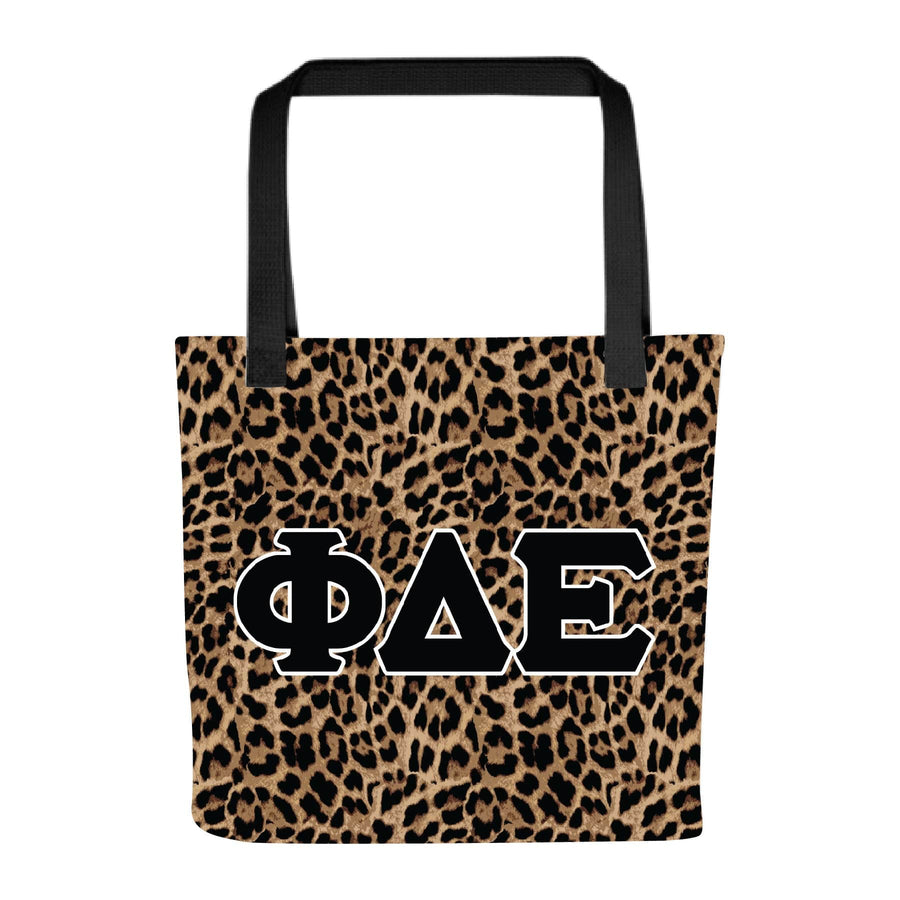 Ali & Ariel Greek Leopard Tote Phi Delta Epsilon