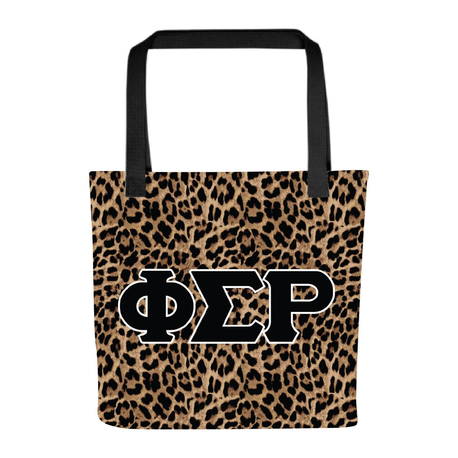 Ali & Ariel Greek Leopard Tote Phi Sigma Rho