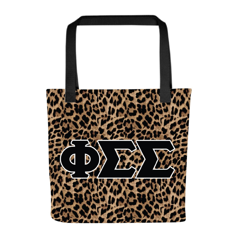 Ali & Ariel Greek Leopard Tote Phi Sigma Sigma