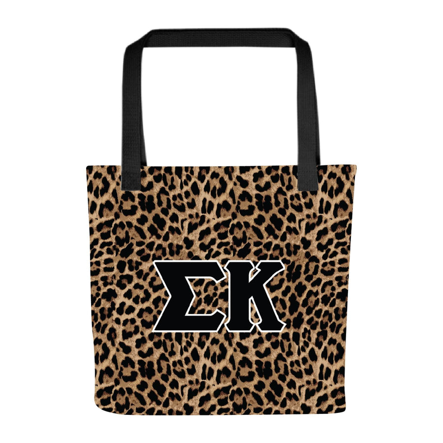 Ali & Ariel Greek Leopard Tote Sigma Kappa