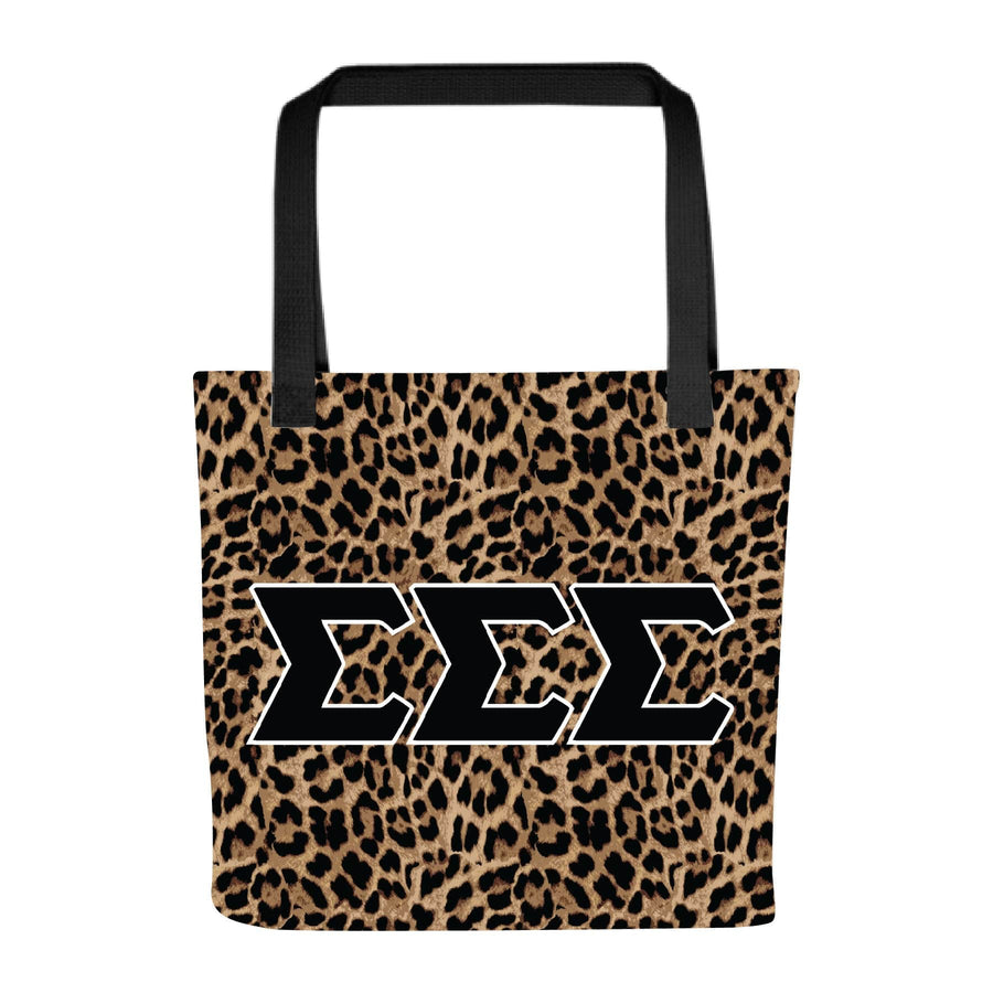 Ali & Ariel Greek Leopard Tote Sigma Sigma Sigma