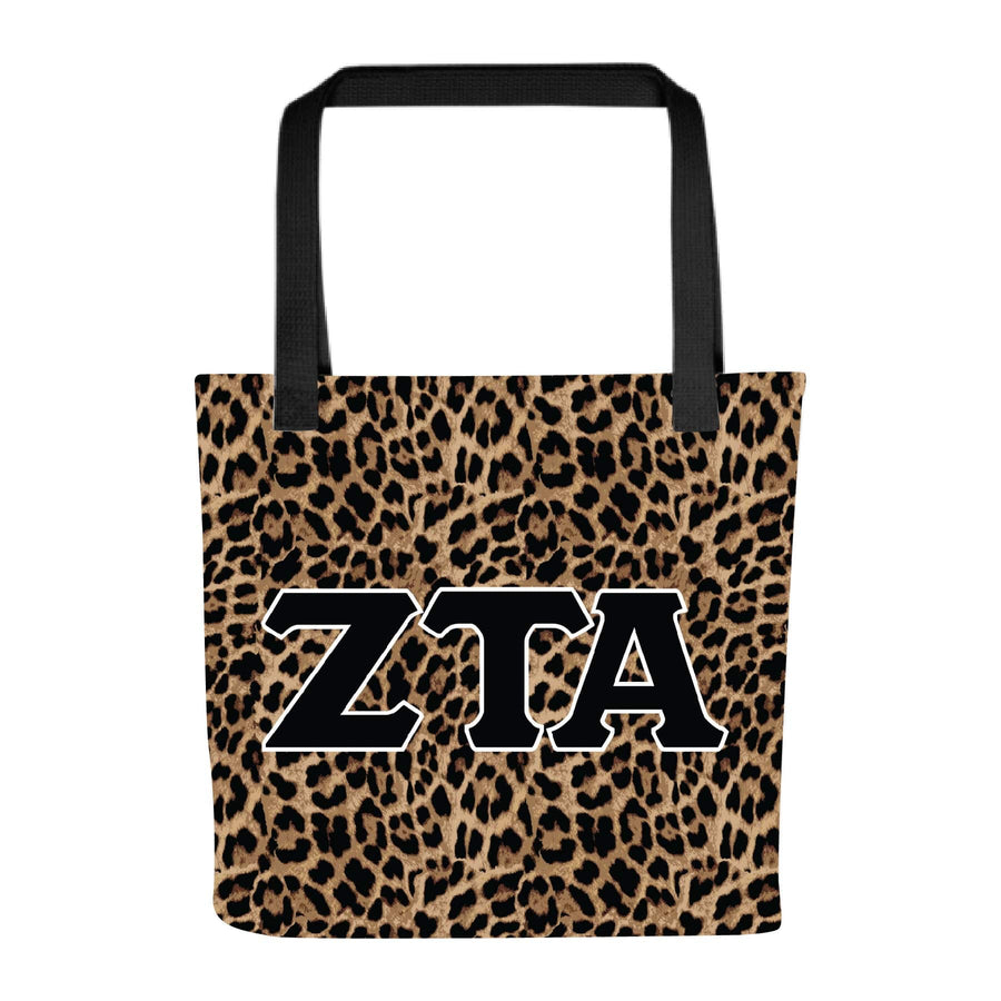 Ali & Ariel Greek Leopard Tote Zeta Tau Alpha