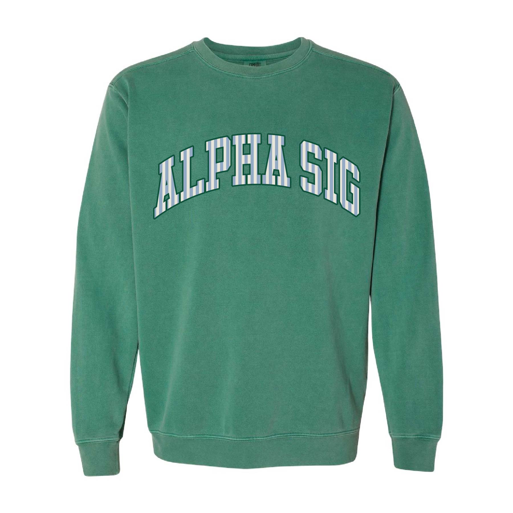 Ali & Ariel Green Collegiate Crewneck Alpha Sigma Alpha / Medium