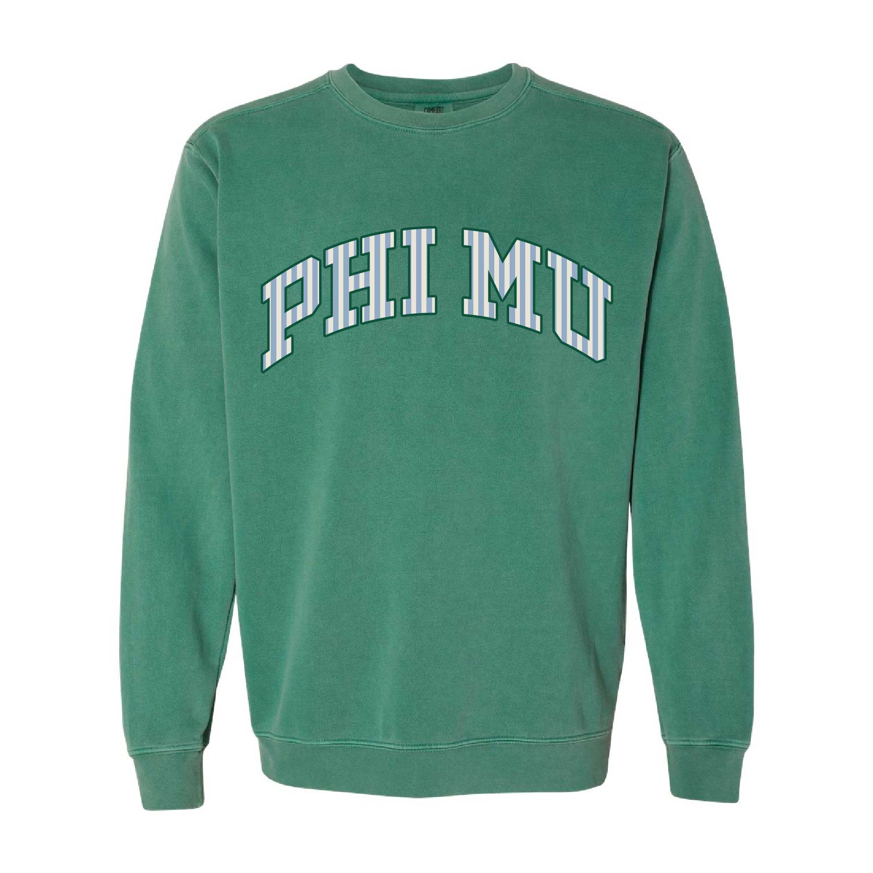 Ali & Ariel Green Collegiate Crewneck Phi Mu / Medium