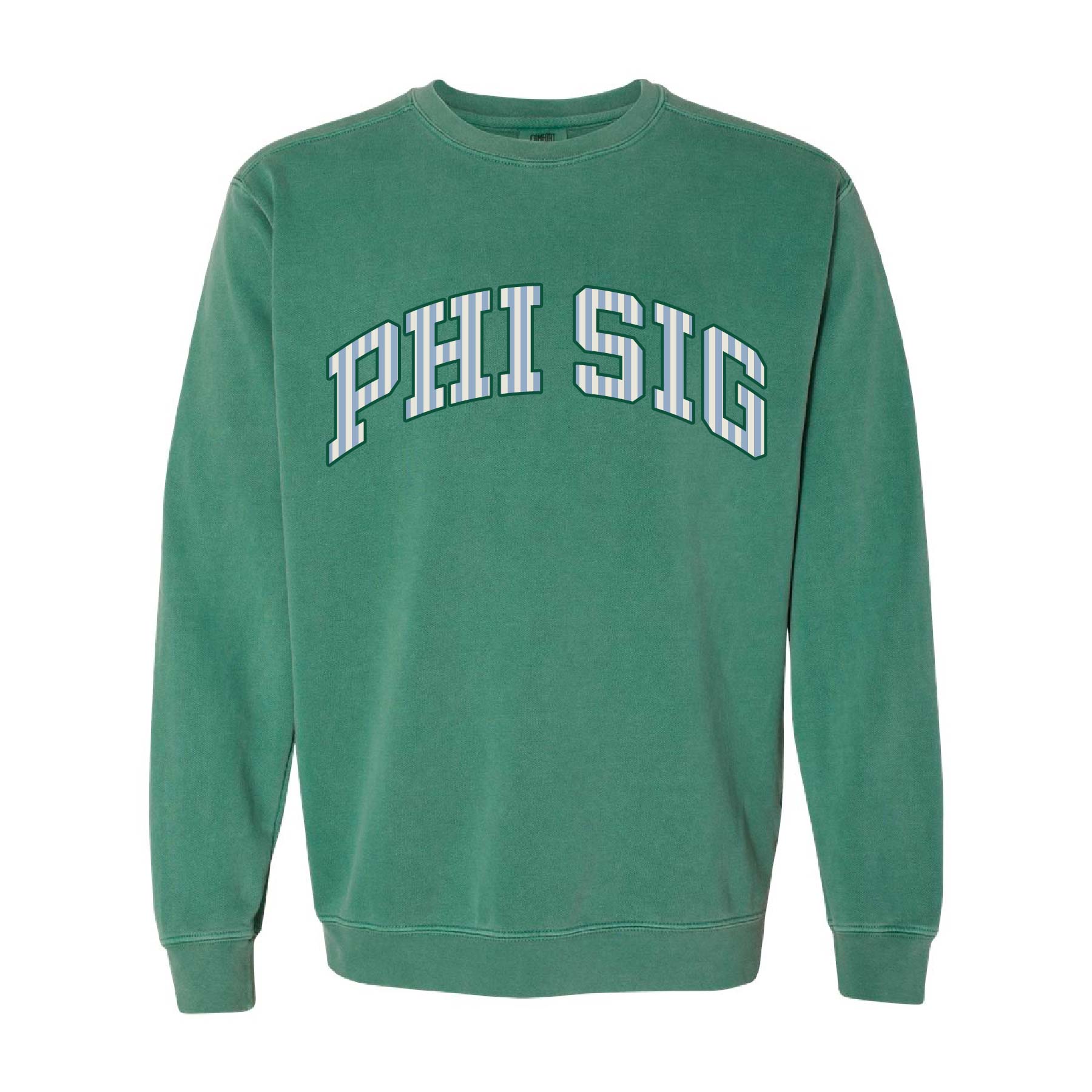 Ali & Ariel Green Collegiate Crewneck Phi Sigma Sigma / Medium