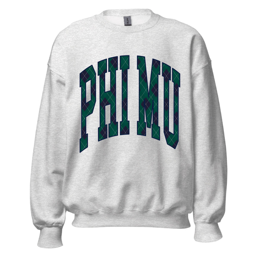 Ali & Ariel Grey Plaid Crewneck