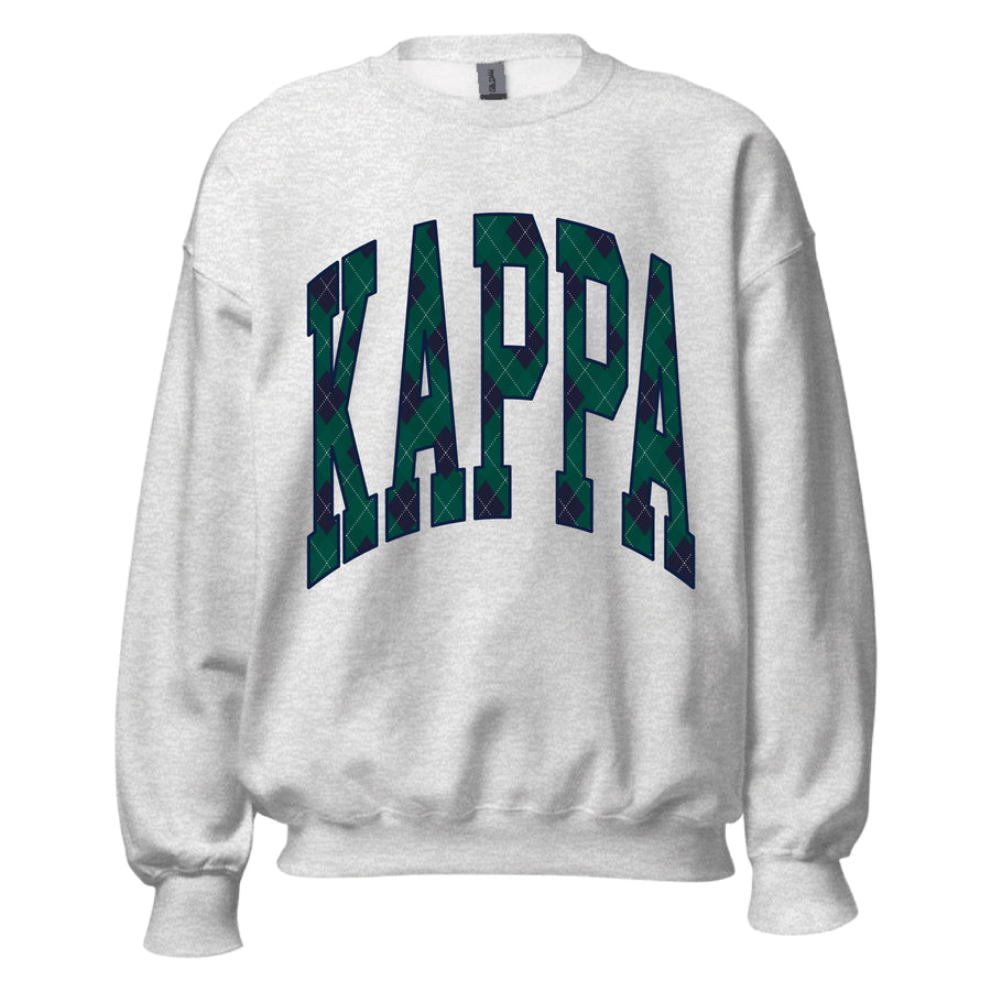 Ali & Ariel Grey Plaid Crewneck