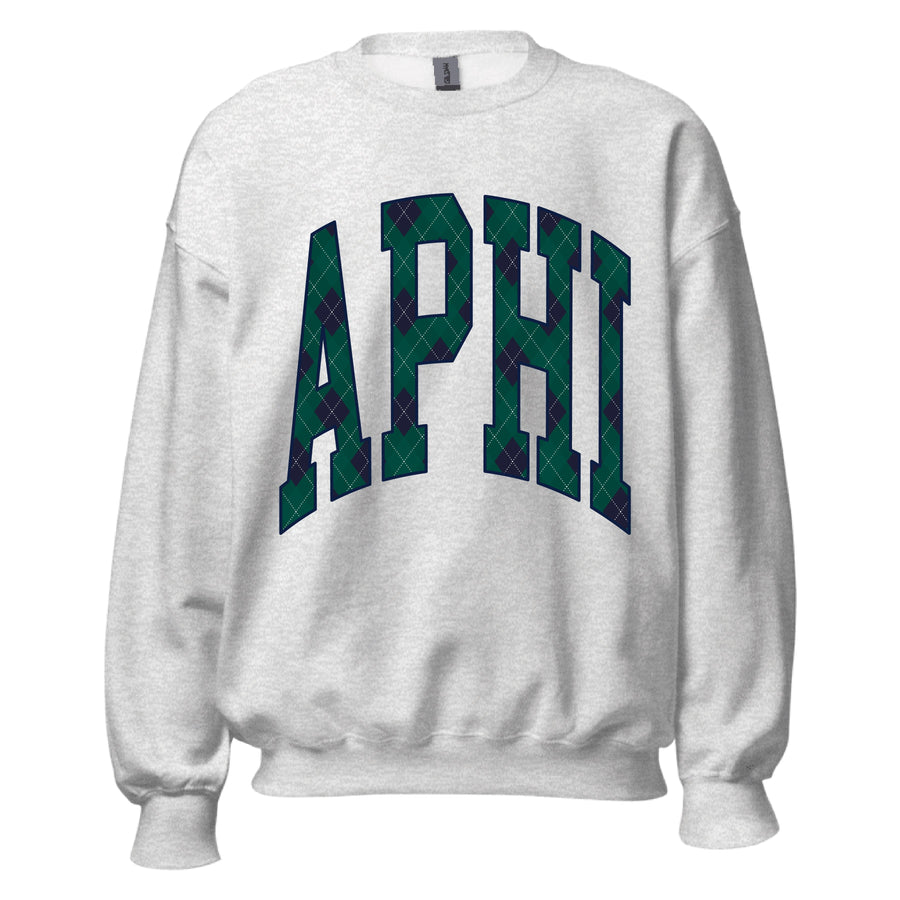 Ali & Ariel Grey Plaid Crewneck