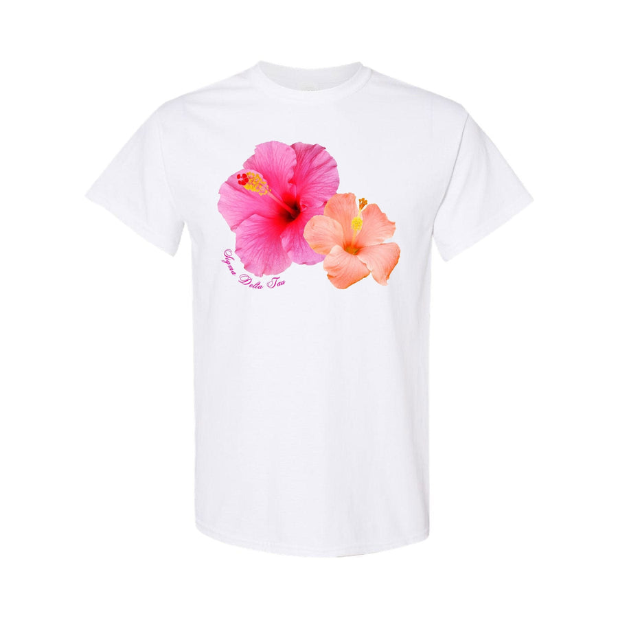 Ali & Ariel Hibiscus Tee