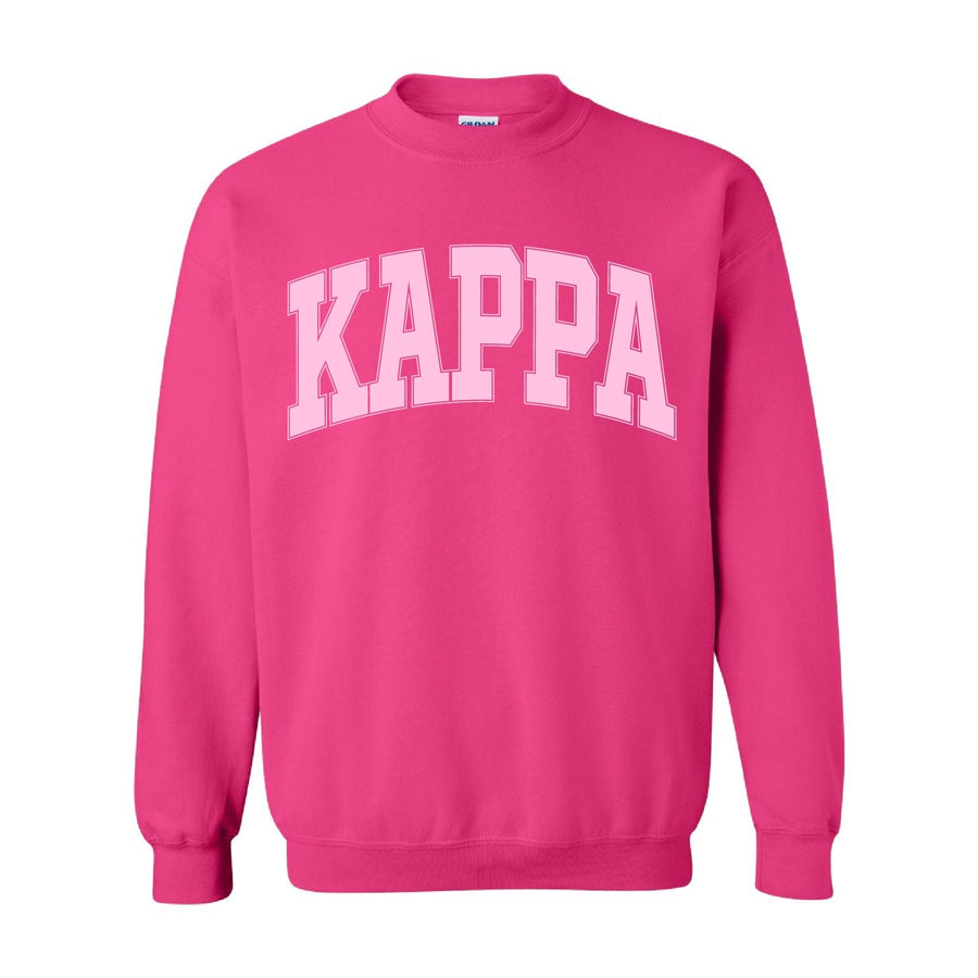 Ali & Ariel Hot Pink Collegiate Crewneck Kappa Kappa Gamma / Medium