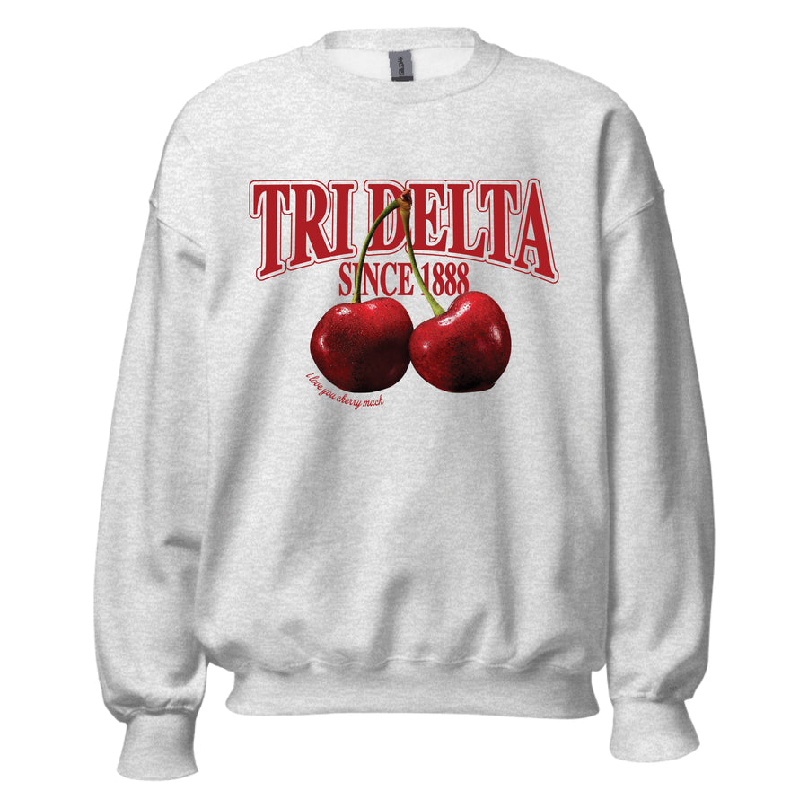 Ali & Ariel I Love You Cherry Much Crewneck Delta Delta Delta / Medium