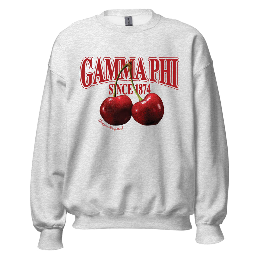 Ali & Ariel I Love You Cherry Much Crewneck Gamma Phi Beta / Medium