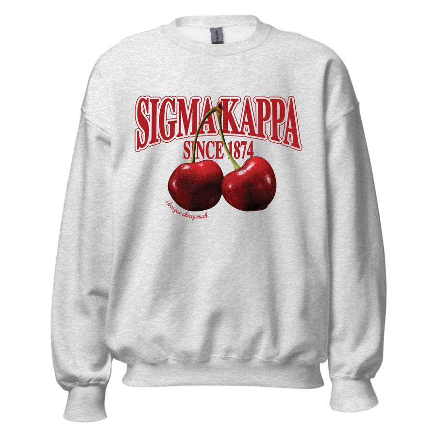 Ali & Ariel I Love You Cherry Much Crewneck Sigma Kappa / Medium