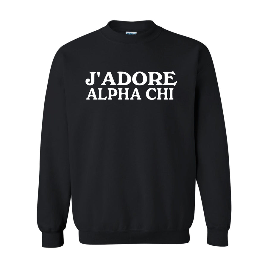 Ali & Ariel J'Adore Crewneck Alpha Chi Omega / Medium