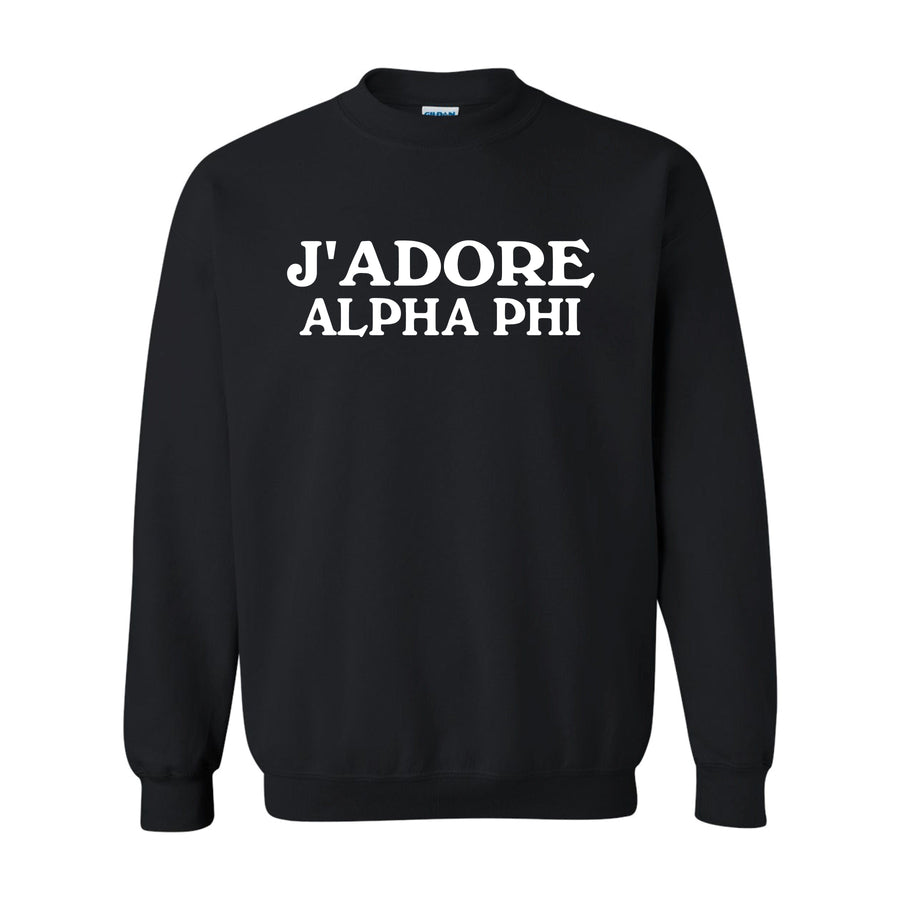 Ali & Ariel J'Adore Crewneck Alpha Phi / Medium