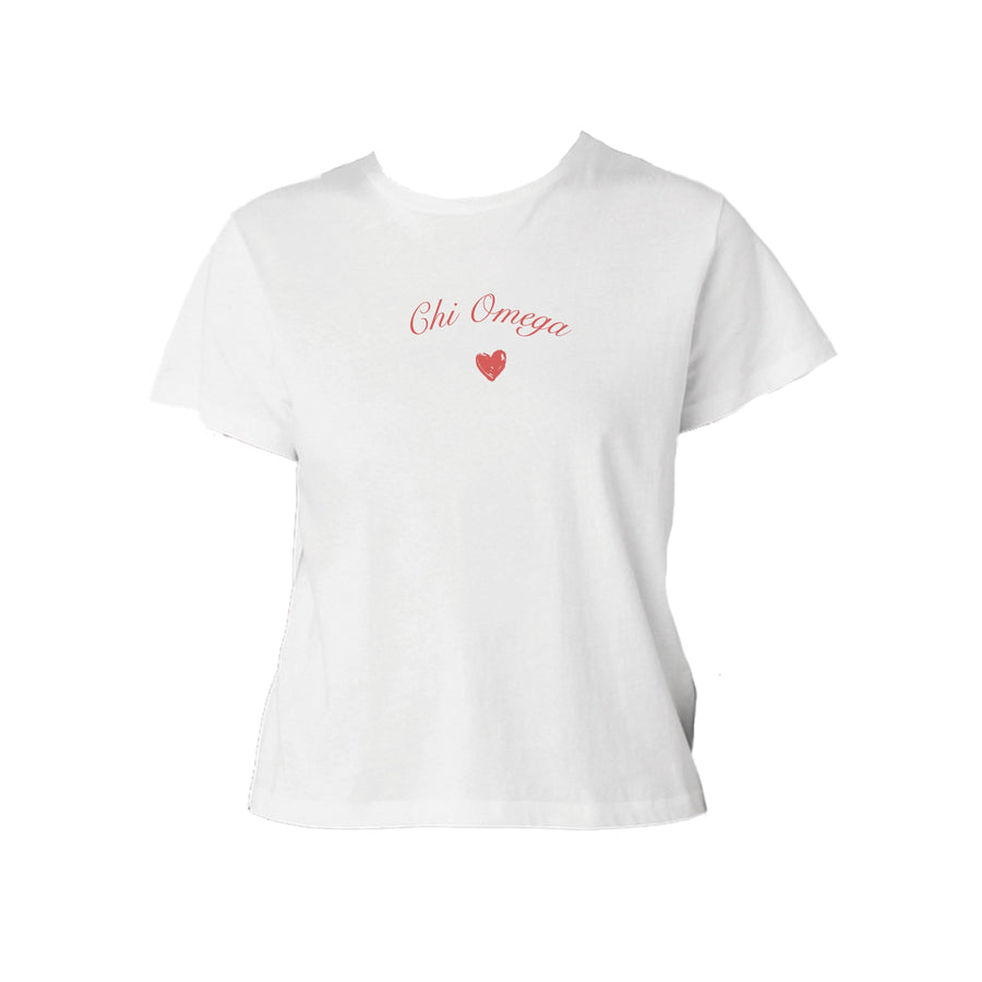 Ali & Ariel Kiss Baby Tee Chi Omega / Small