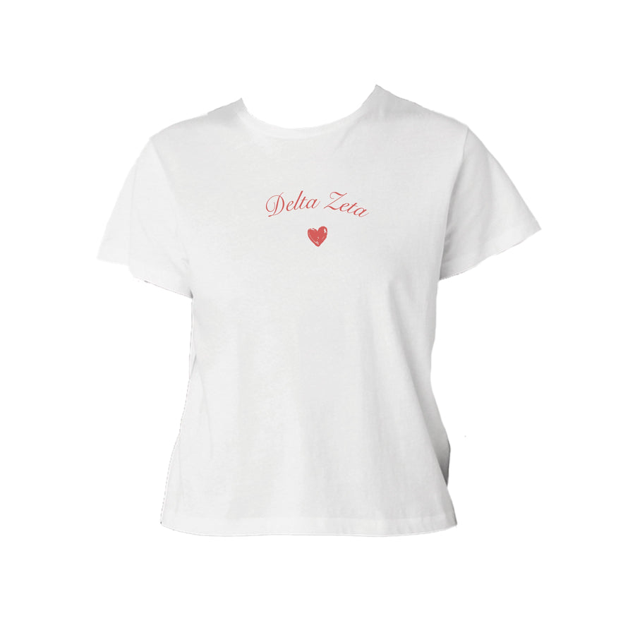 Ali & Ariel Kiss Baby Tee Delta Zeta / Small