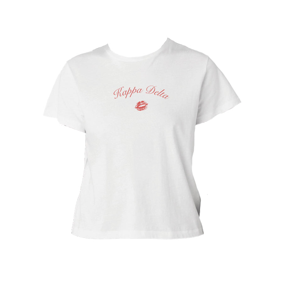Ali & Ariel Kiss Baby Tee Kappa Delta / Small