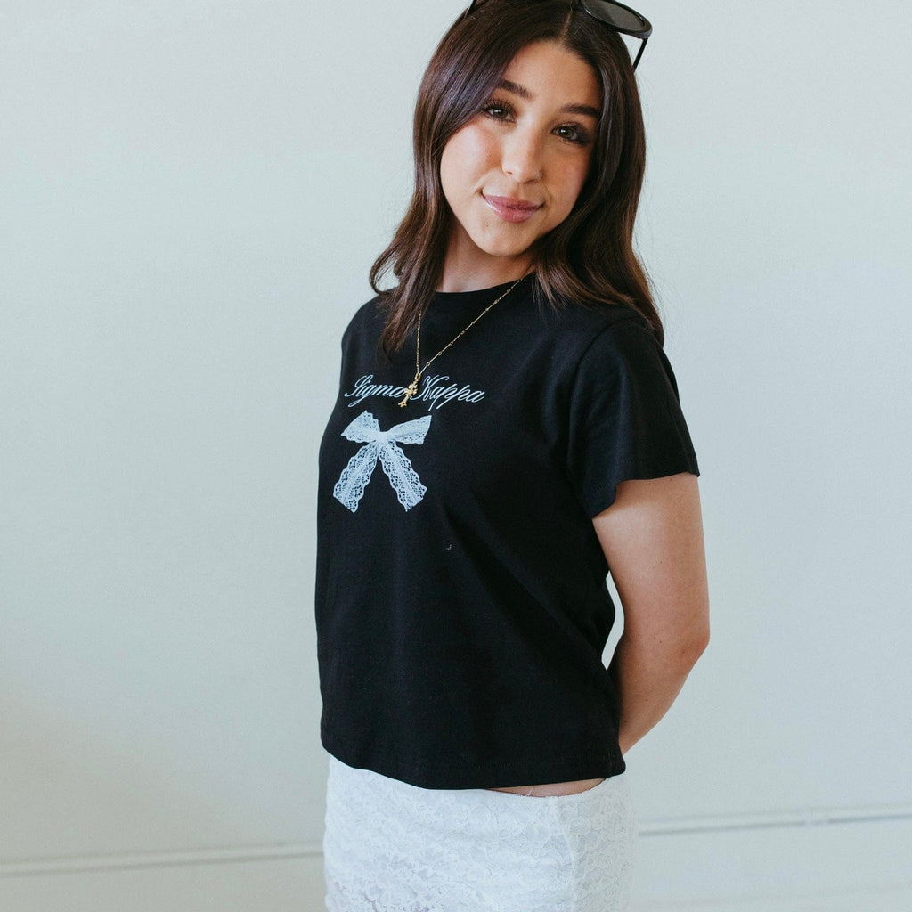 Ali & Ariel Lace Bow Baby Tee