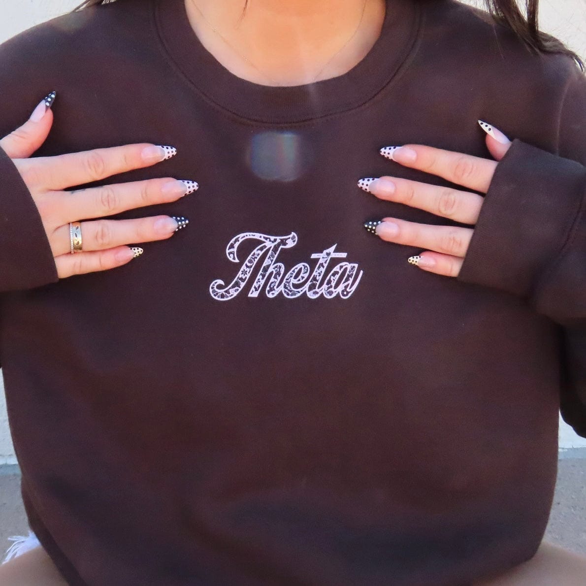 Ali & Ariel Lace Heart Crewneck