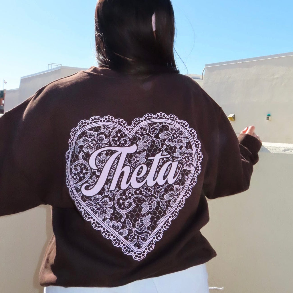 Ali & Ariel Lace Heart Crewneck