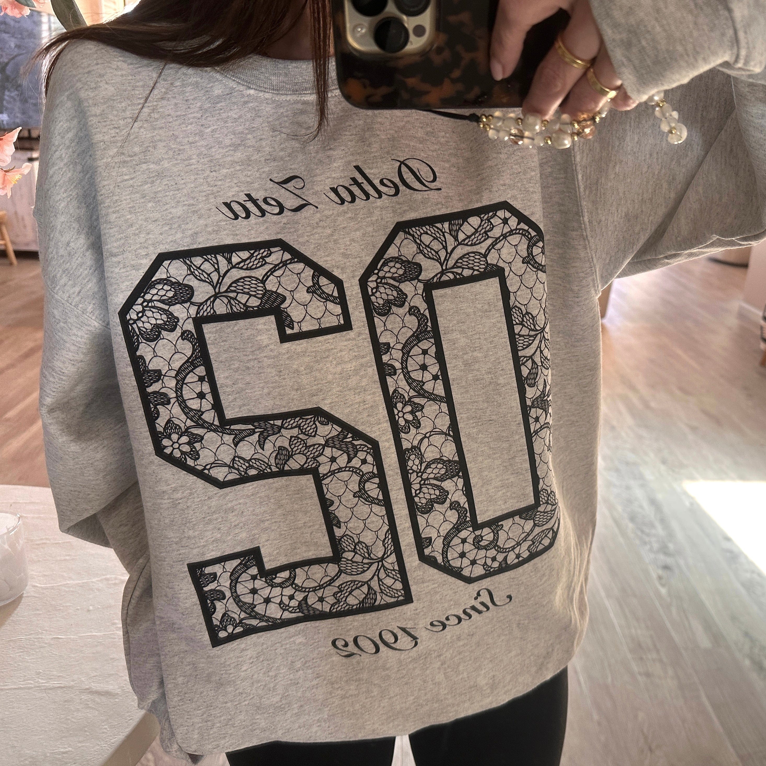 Ali & Ariel Lace Jersey Crewneck