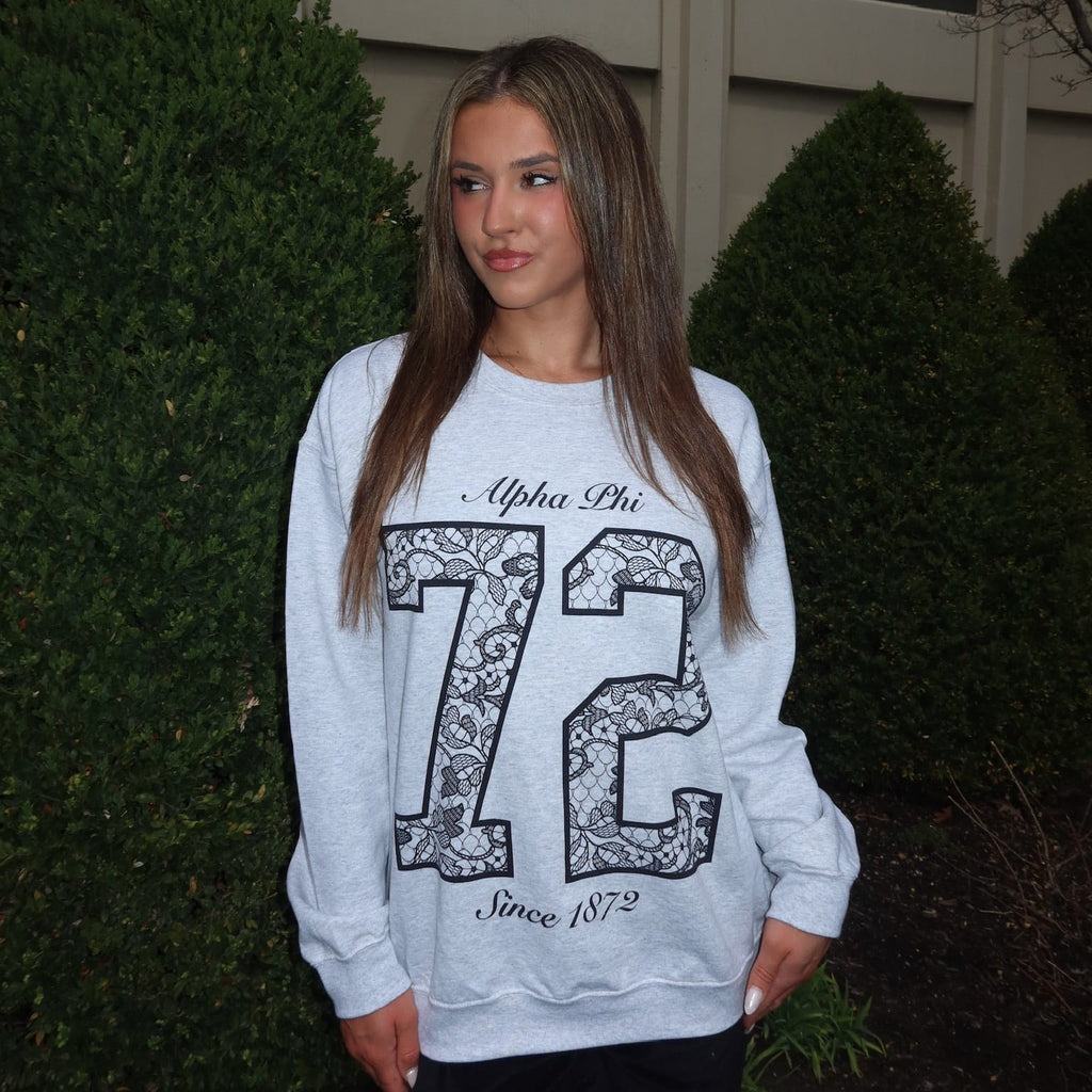Ali & Ariel Lace Jersey Crewneck
