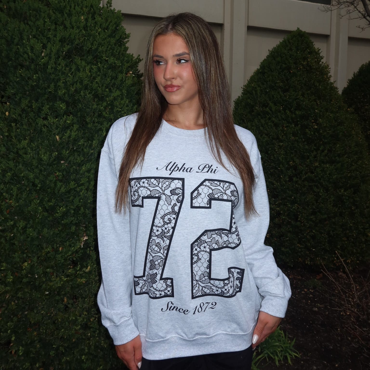 Ali & Ariel Lace Jersey Crewneck