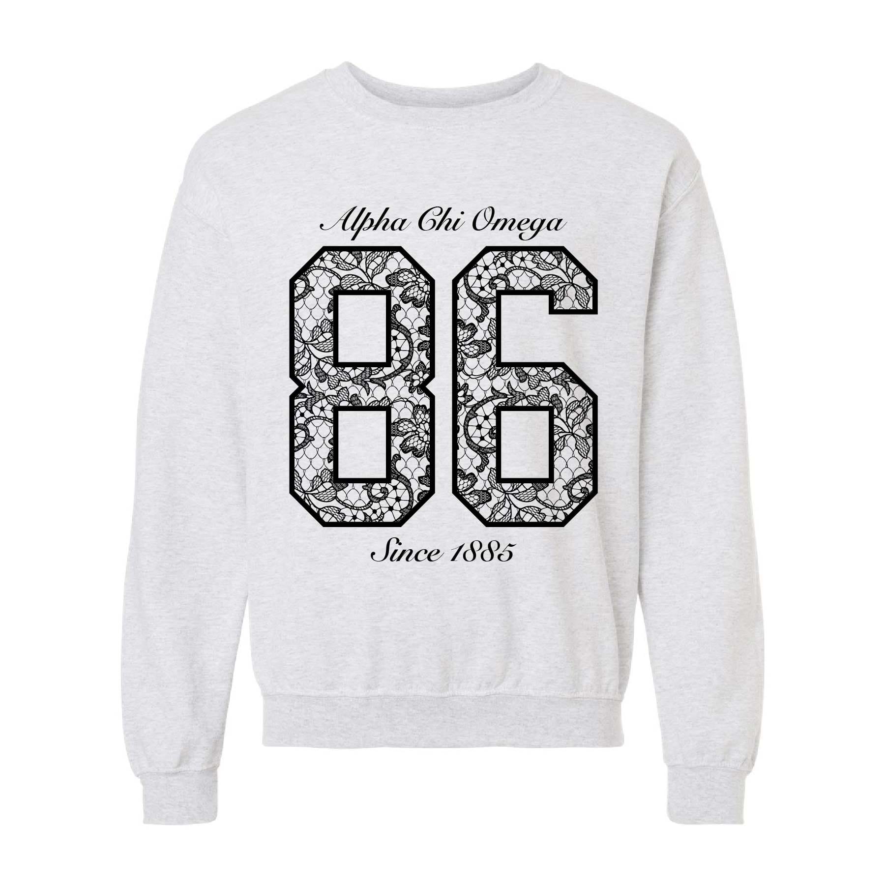 Ali & Ariel Lace Jersey Crewneck Alpha Chi Omega / Medium