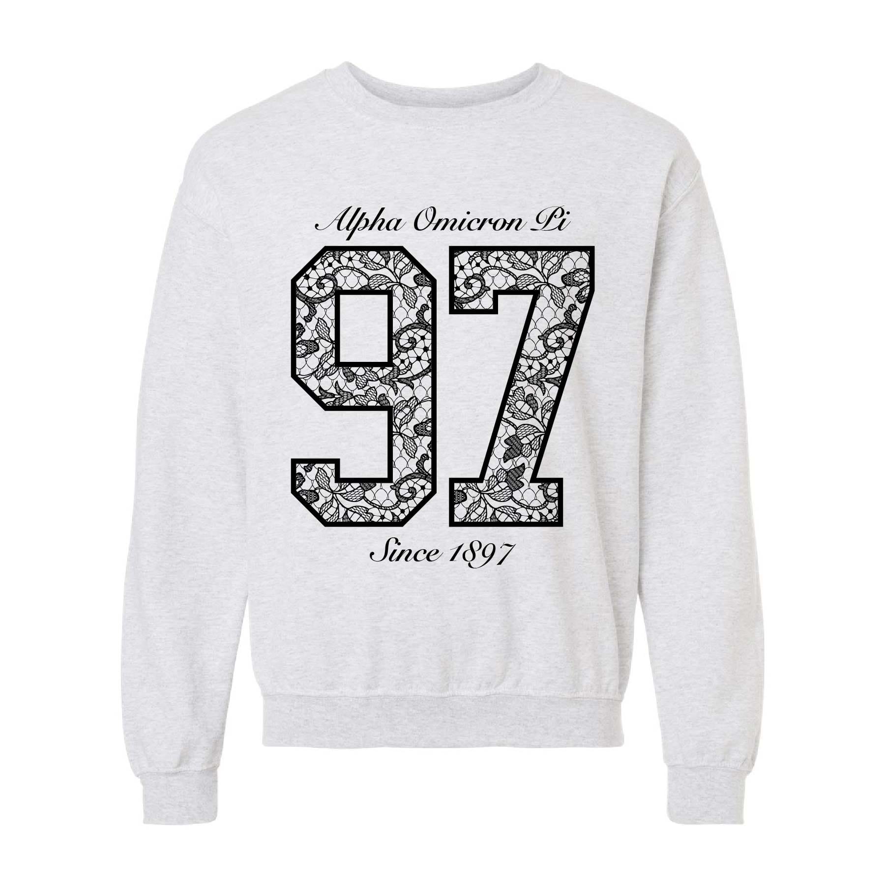 Ali & Ariel Lace Jersey Crewneck Alpha Omicron Pi / Medium