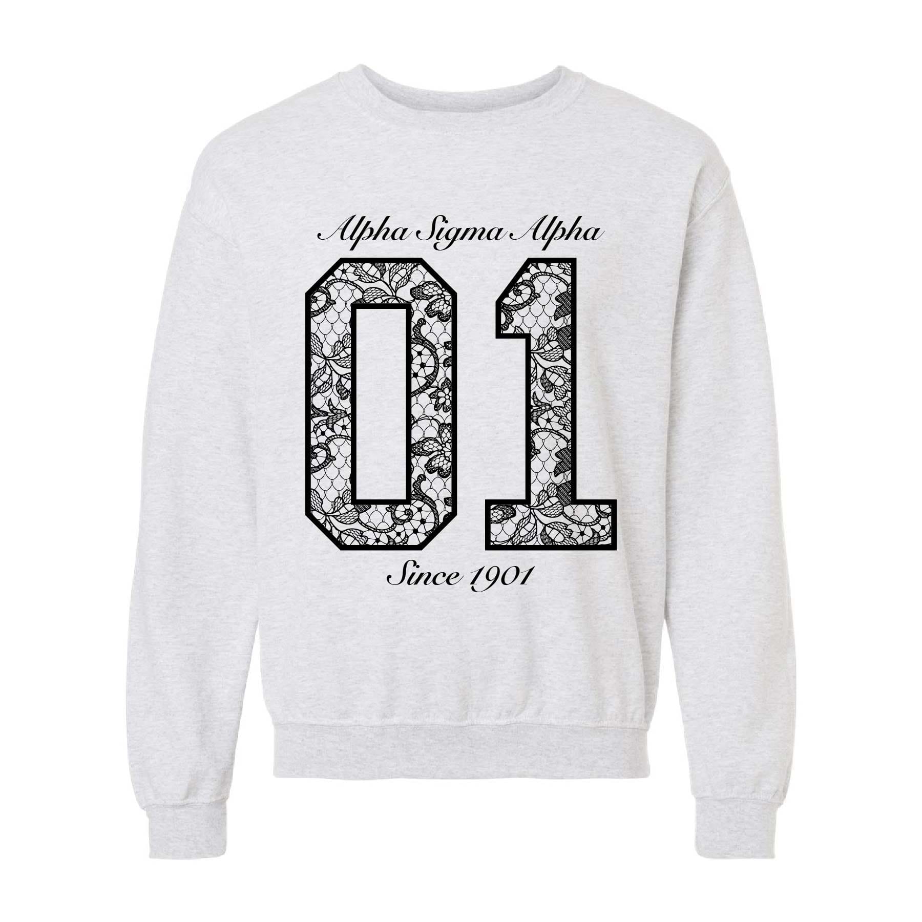Ali & Ariel Lace Jersey Crewneck Alpha Sigma Alpha / Medium