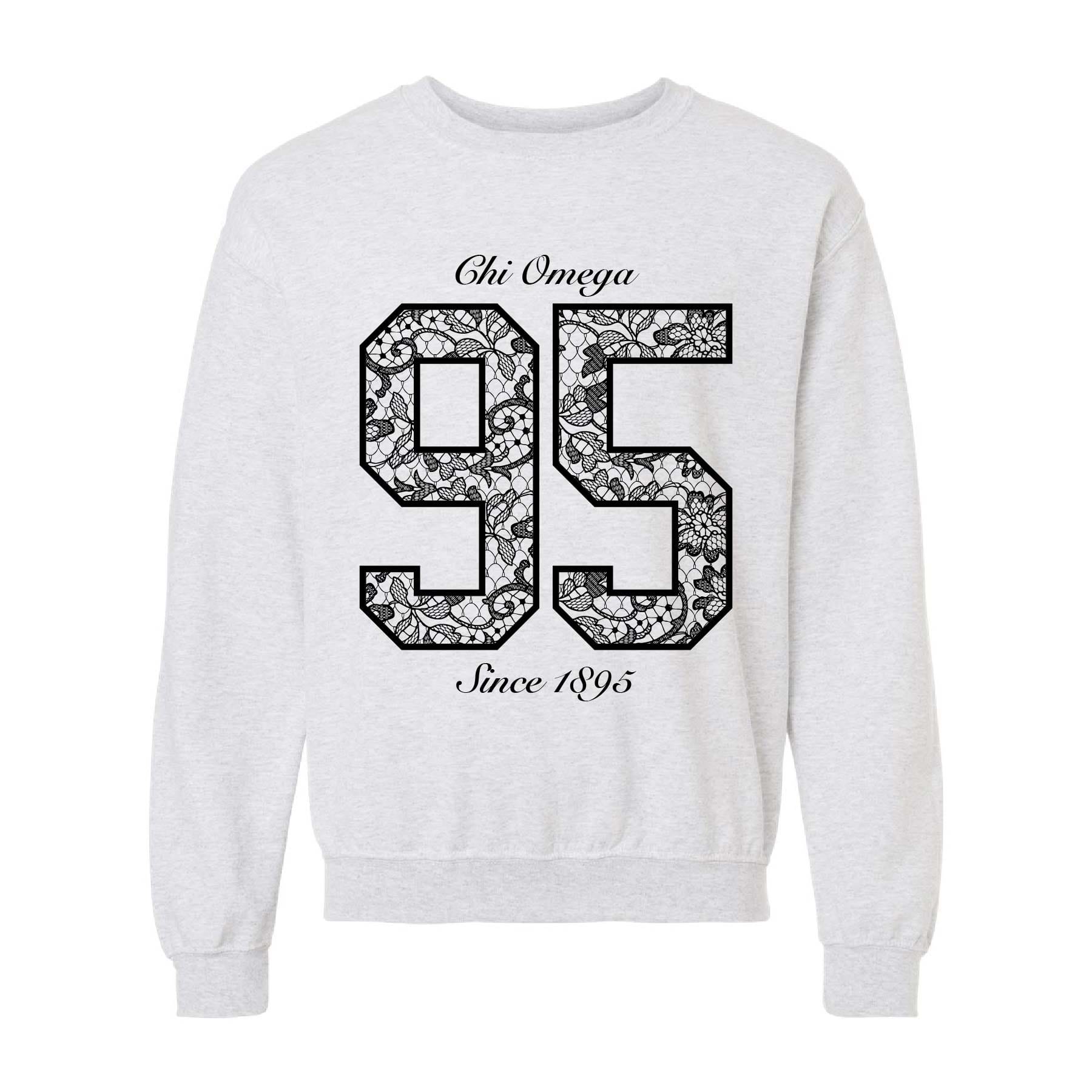 Ali & Ariel Lace Jersey Crewneck Chi Omega / Medium