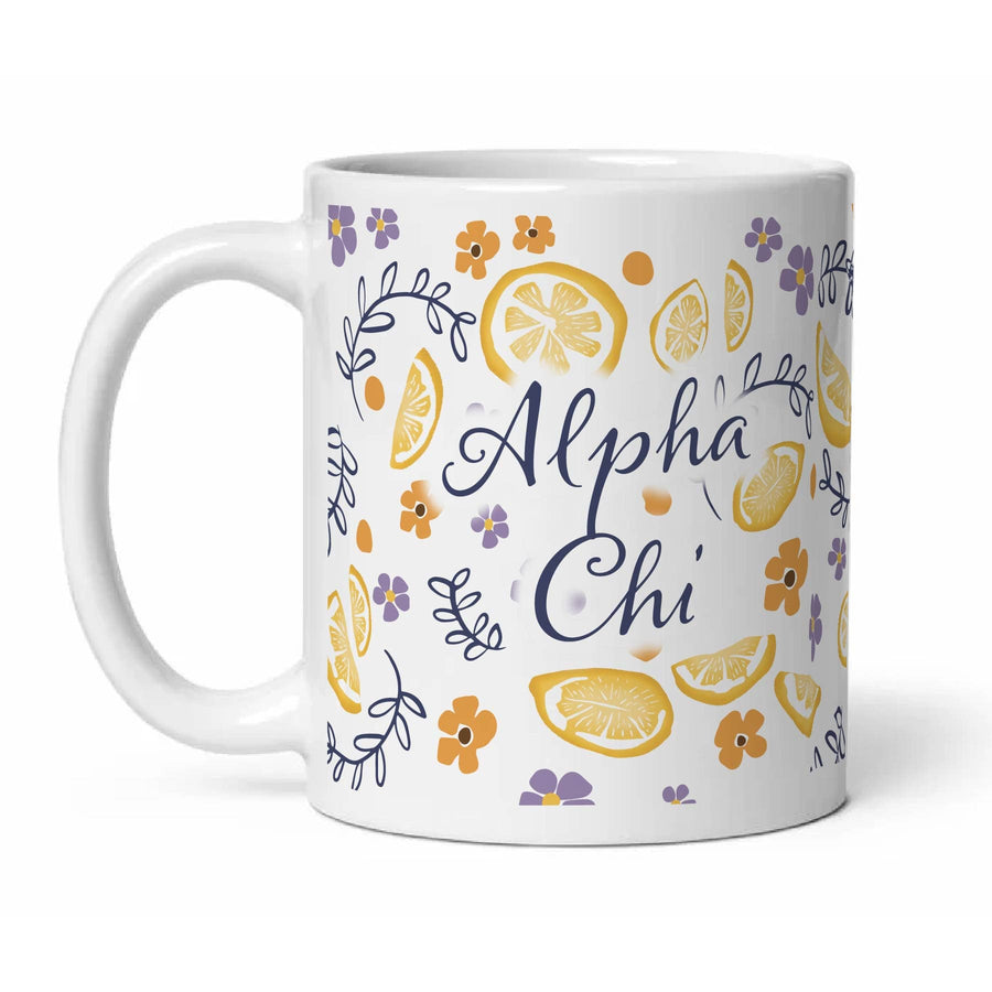 Ali & Ariel Lemon Drop Mug Alpha Chi Omega / 11 oz